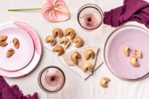 plated fortune cookies