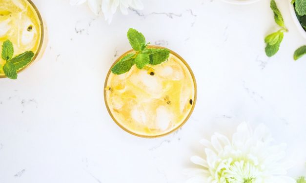 Fresh Passion Fruit and Elderflower Fizz 1